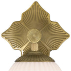 Crystorama ORY-1001-AG-WH Aged Brass Orly 7.5'' Aged Brass Sconce Image 4