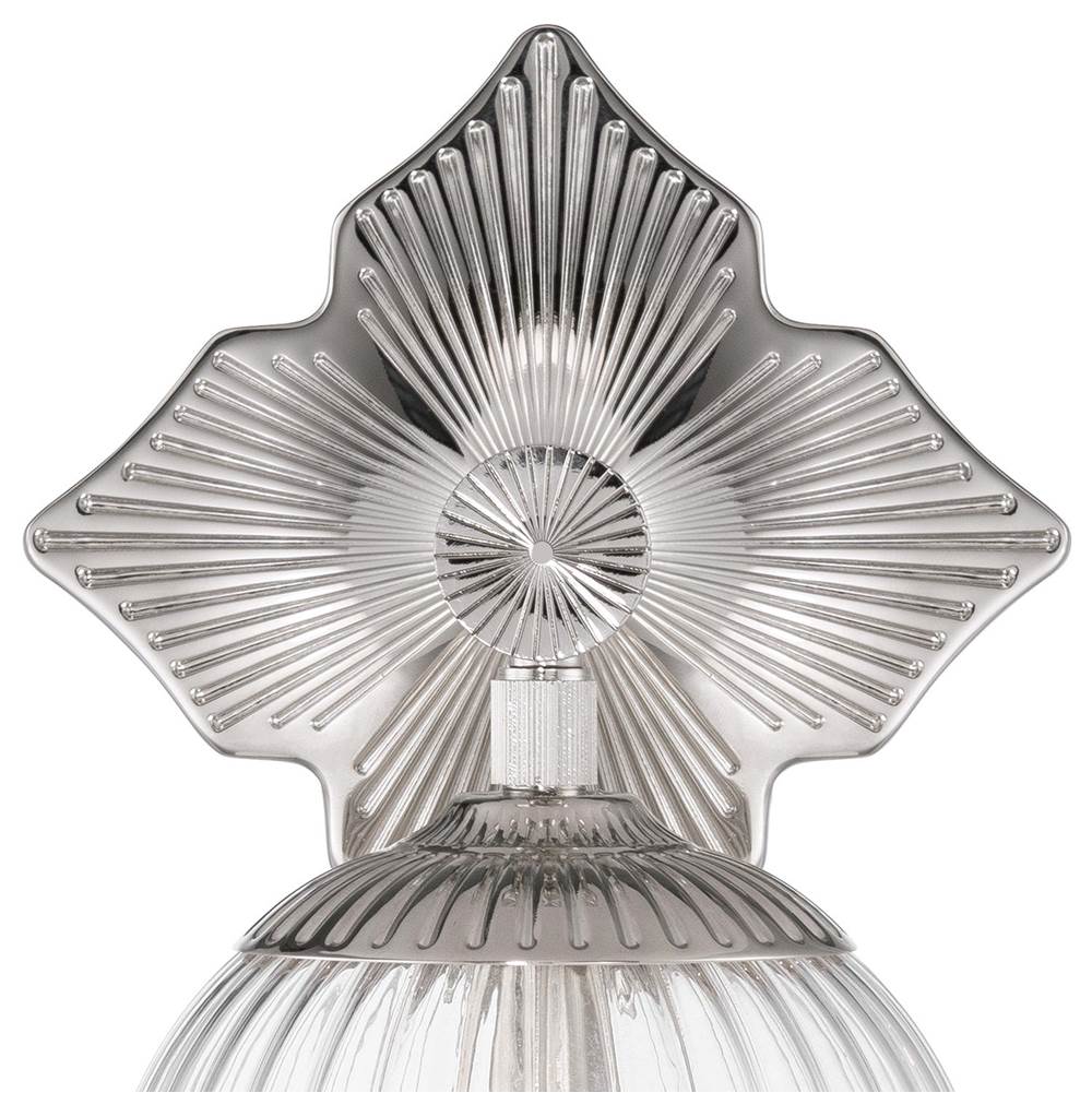 Crystorama ORY-1001-PN-CL Polished Nickel Orly 7.5'' Polished Nickel Sconce Image 4