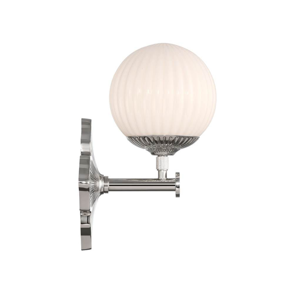 Crystorama ORY-1001-PN-WH Polished Nickel Orly 7.5'' Polished Nickel Sconce Image 5