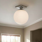 Crystorama ORY-1003-PN-WH Polished Nickel Orly 10'' Polished Nickel Semi Flush Mount Image 3