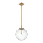 Crystorama ORY-1007-AG-CL Aged Brass Orly 14'' Aged Brass Pendant Image 1