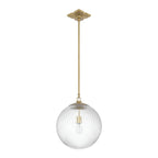 Crystorama Orly 14'' Aged Brass Pendant