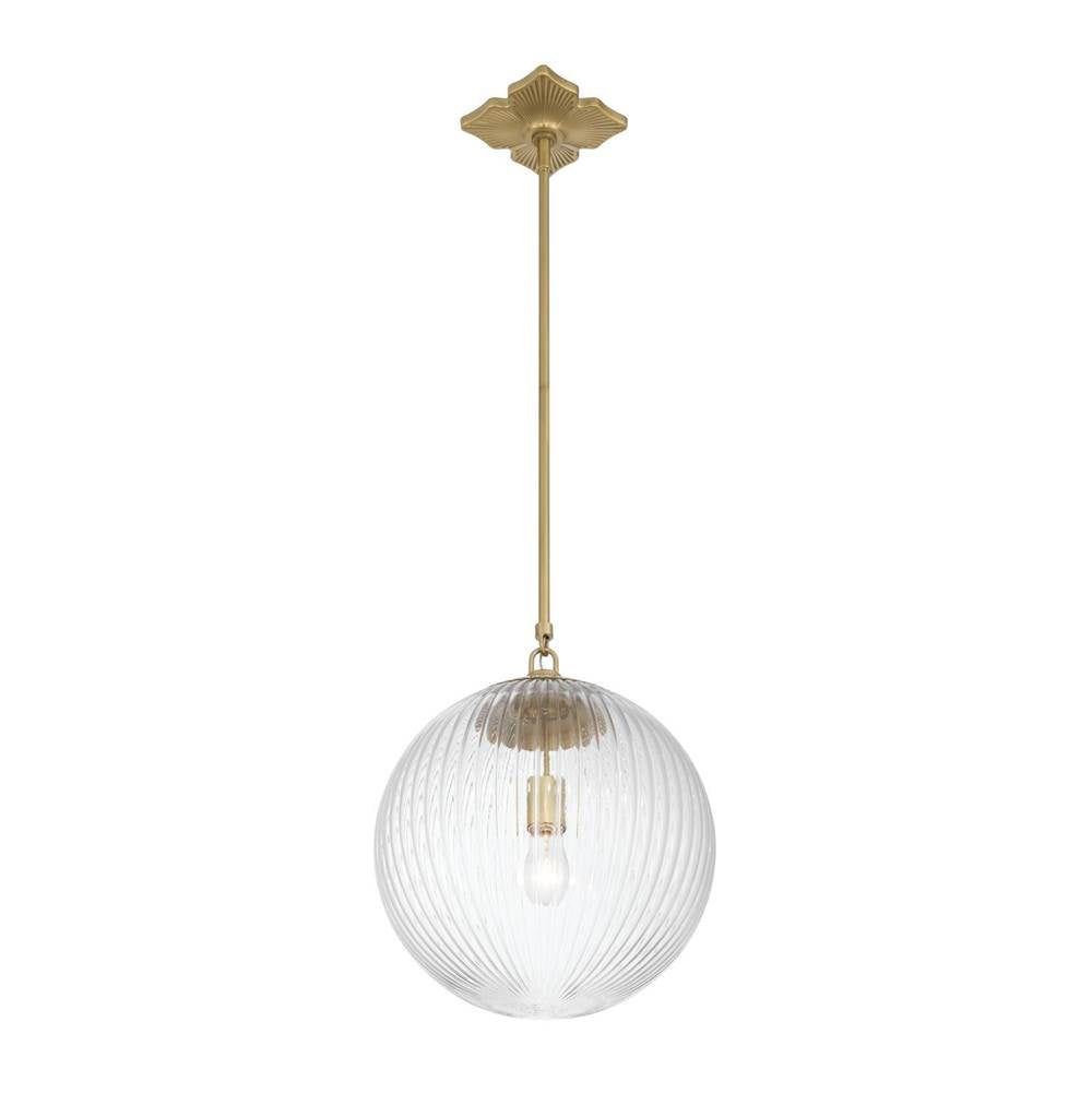 Crystorama ORY-1007-AG-CL Aged Brass Orly 14'' Aged Brass Pendant Image 5