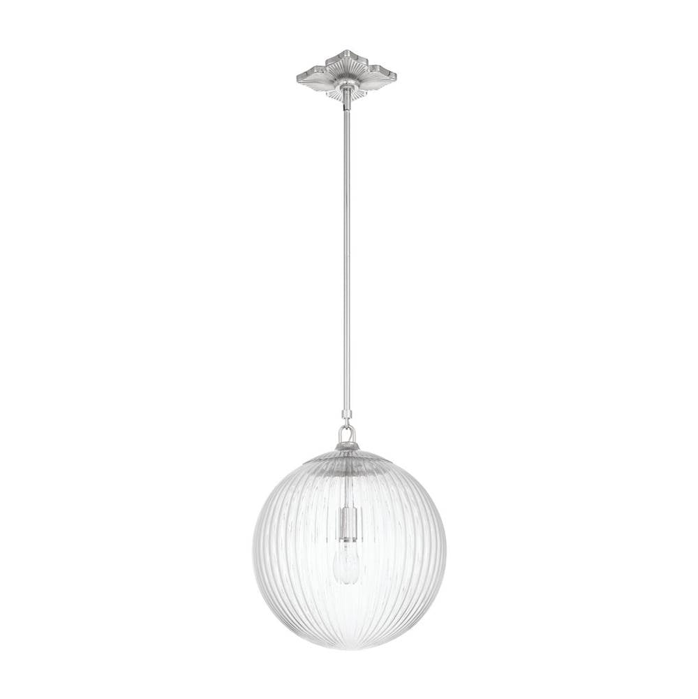 Crystorama Orly 14'' Aged Brass Pendant