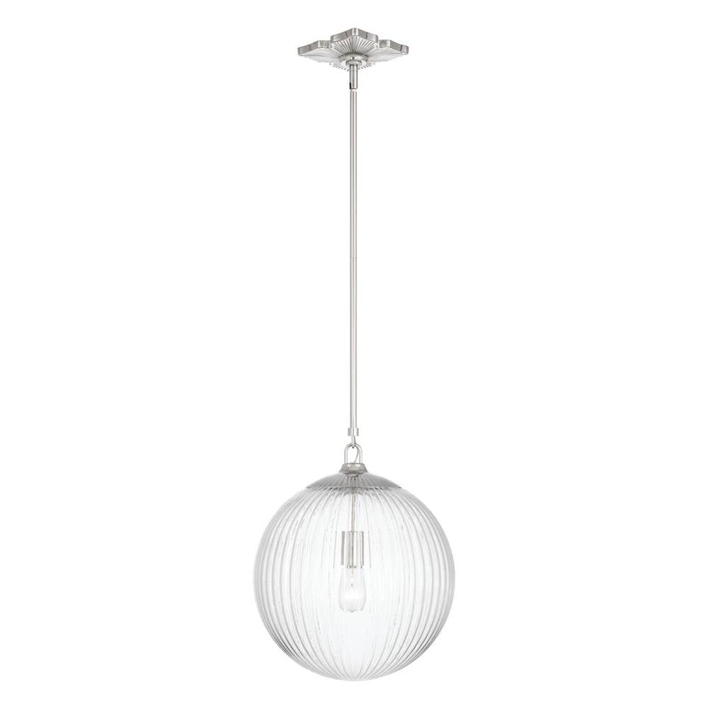 Crystorama ORY-1007-PN-CL Polished Nickel Orly 14'' Polished Nickel Pendant Image 6
