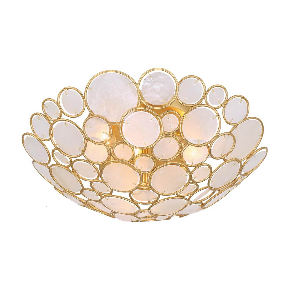 Crystorama PAL-524-GA Antique Gold Palla 16'' Antique Gold Semi Flush Mount Image 5
