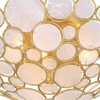 Crystorama PAL-524-GA Antique Gold Palla 16'' Antique Gold Semi Flush Mount Image 4