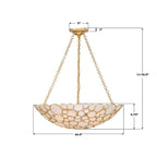 Crystorama PAL-525-GA Antique Gold Palla 24.5'' Antique Gold Chandelier Image 2