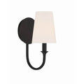 Crystorama PAY-921-BF Black Forged Payton 1 Light Black Forged Wall Mount Image 1