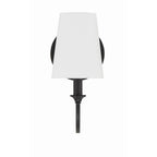 Crystorama PAY-921-BF Black Forged Payton 1 Light Black Forged Wall Mount Image 4