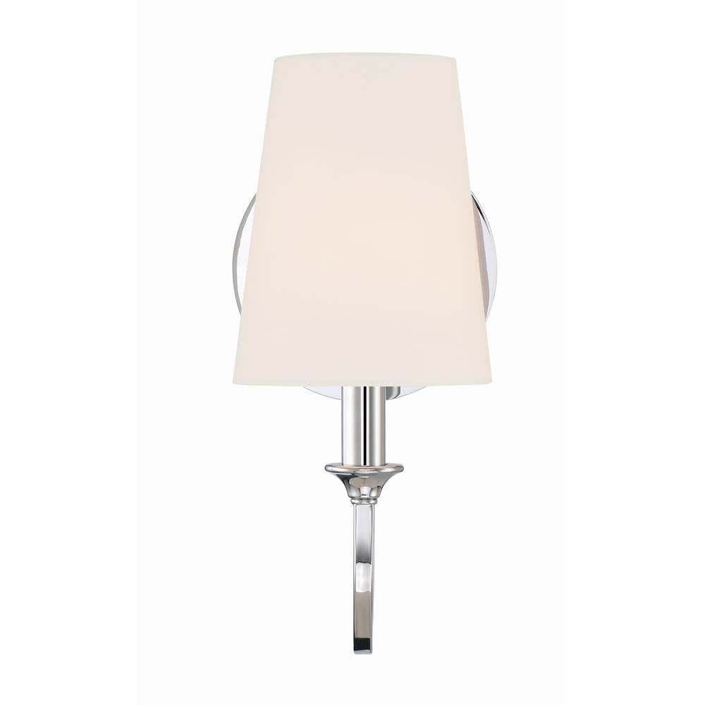 Crystorama PAY-921-CH Polished Chrome Payton 1 Light Polished Chrome Wall Mount Image 5