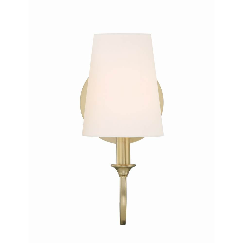 Crystorama PAY-921-VG Vibrant Gold Payton 1 Light Vibrant Gold Wall Mount Image 5