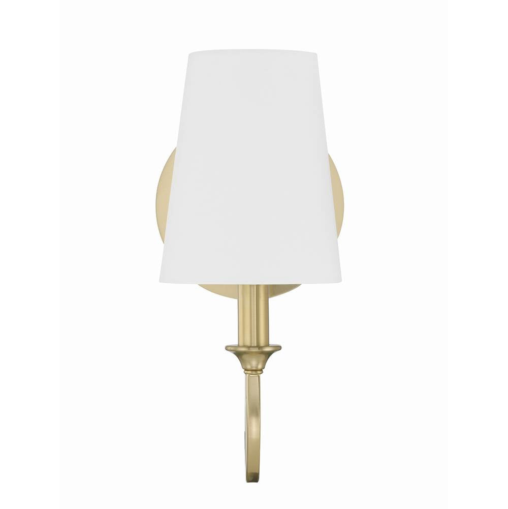 Crystorama PAY-921-VG Vibrant Gold Payton 1 Light Vibrant Gold Wall Mount Image 4