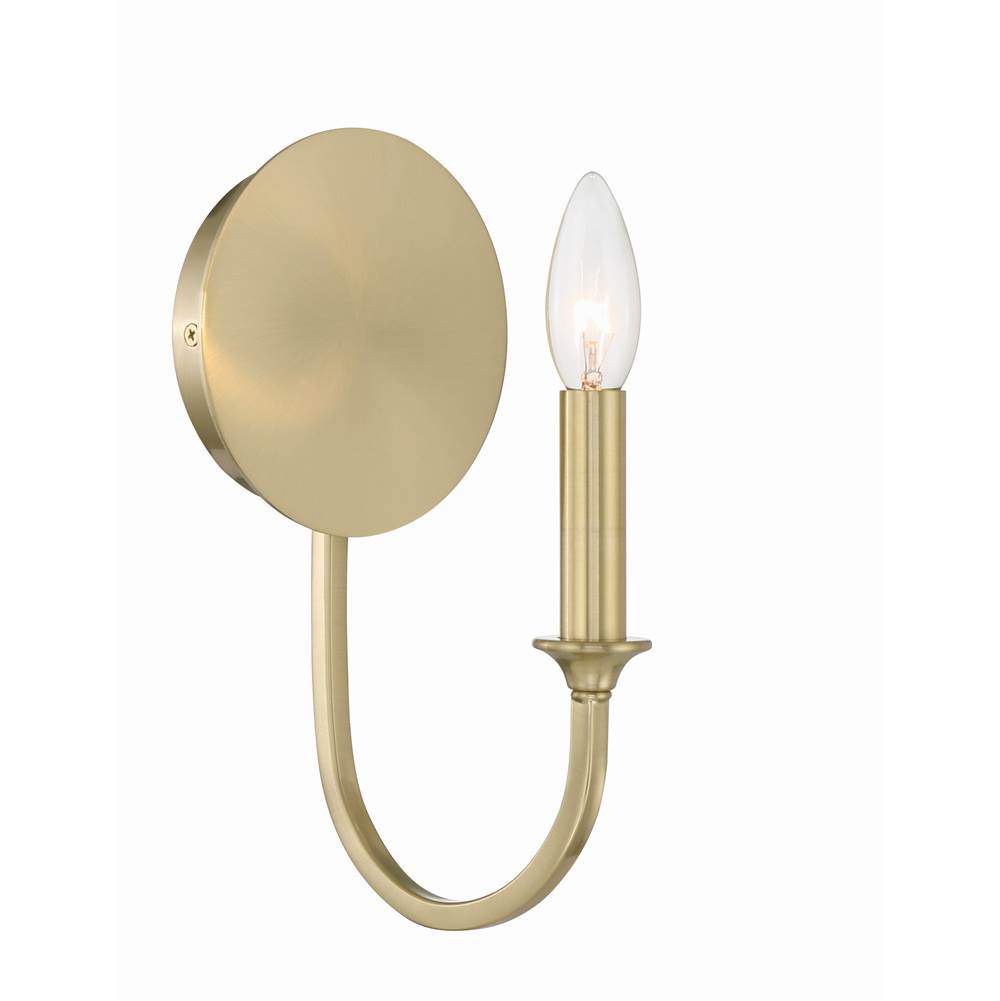 Crystorama PAY-921-VG Vibrant Gold Payton 1 Light Vibrant Gold Wall Mount Image 3