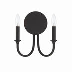 Crystorama PAY-922-BF Black Forged Payton 2 Light Black Forged Wall Mount Image 4