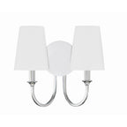 Crystorama Payton 2 Light Black Forged Wall Mount