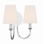 Crystorama PAY-922-CH Polished Chrome Payton 2 Light Polished Chrome Wall Mount Image 4