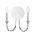 Crystorama PAY-922-CH Polished Chrome Payton 2 Light Polished Chrome Wall Mount Image 3