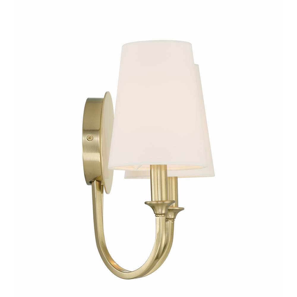 Crystorama PAY-922-VG Vibrant Gold Payton 2 Light Vibrant Gold Wall Mount Image 6