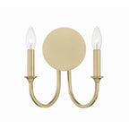Crystorama PAY-922-VG Vibrant Gold Payton 2 Light Vibrant Gold Wall Mount Image 4