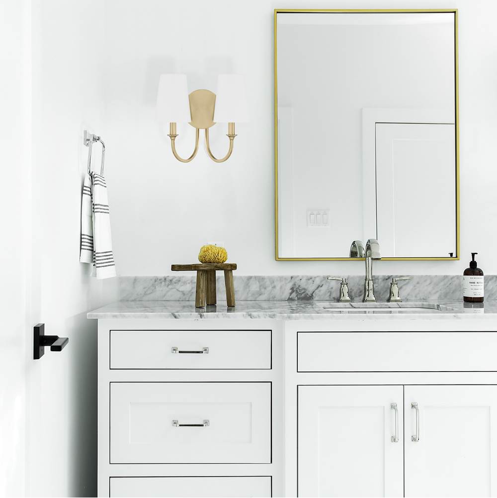 Crystorama PAY-922-VG Vibrant Gold Payton 2 Light Vibrant Gold Wall Mount Image 3