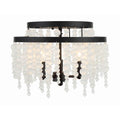 Crystorama POP-A5073-MK-FR Matte Black Poppy 3 Light Matte Black Ceiling Mount Image 1
