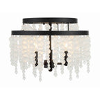 Crystorama POP-A5073-MK-FR Matte Black Poppy 3 Light Matte Black Ceiling Mount Image 1