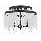 Crystorama POP-A5073-MK-FR Matte Black Poppy 3 Light Matte Black Ceiling Mount Image 5