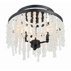 Crystorama POP-A5073-MK-FR Matte Black Poppy 3 Light Matte Black Ceiling Mount Image 4