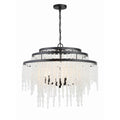 Crystorama POP-A5076-MK-FR Matte Black Poppy 6 Light Matte Black Chandelier Image 1
