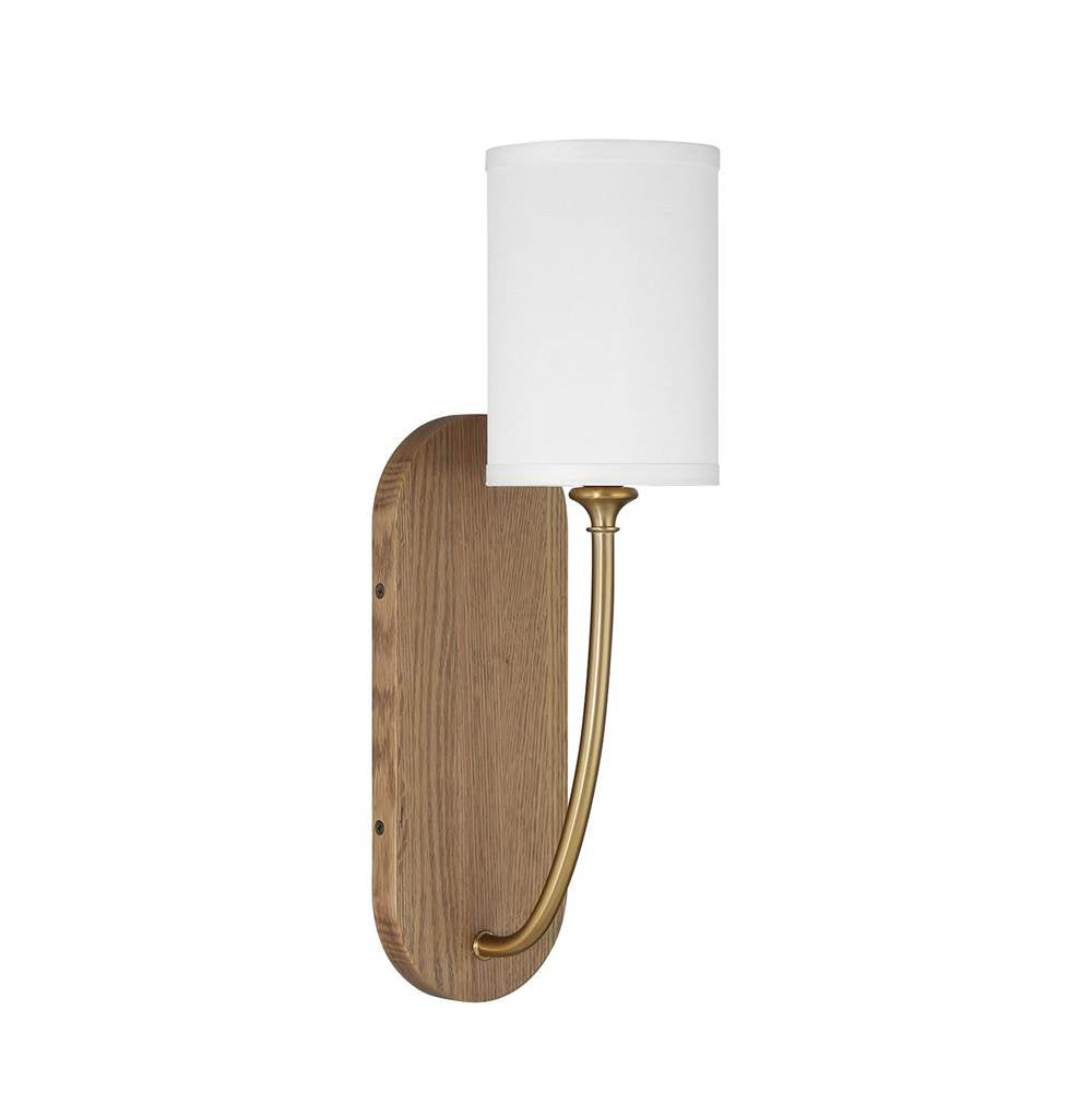 Crystorama Preston 1 Light Vibrant Gold Sconce