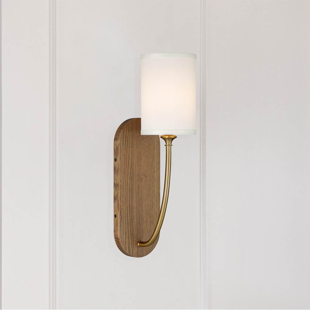 Crystorama PRE-461-VG-WD Vibrant Gold Preston 1 Light Vibrant Gold Sconce Image 2