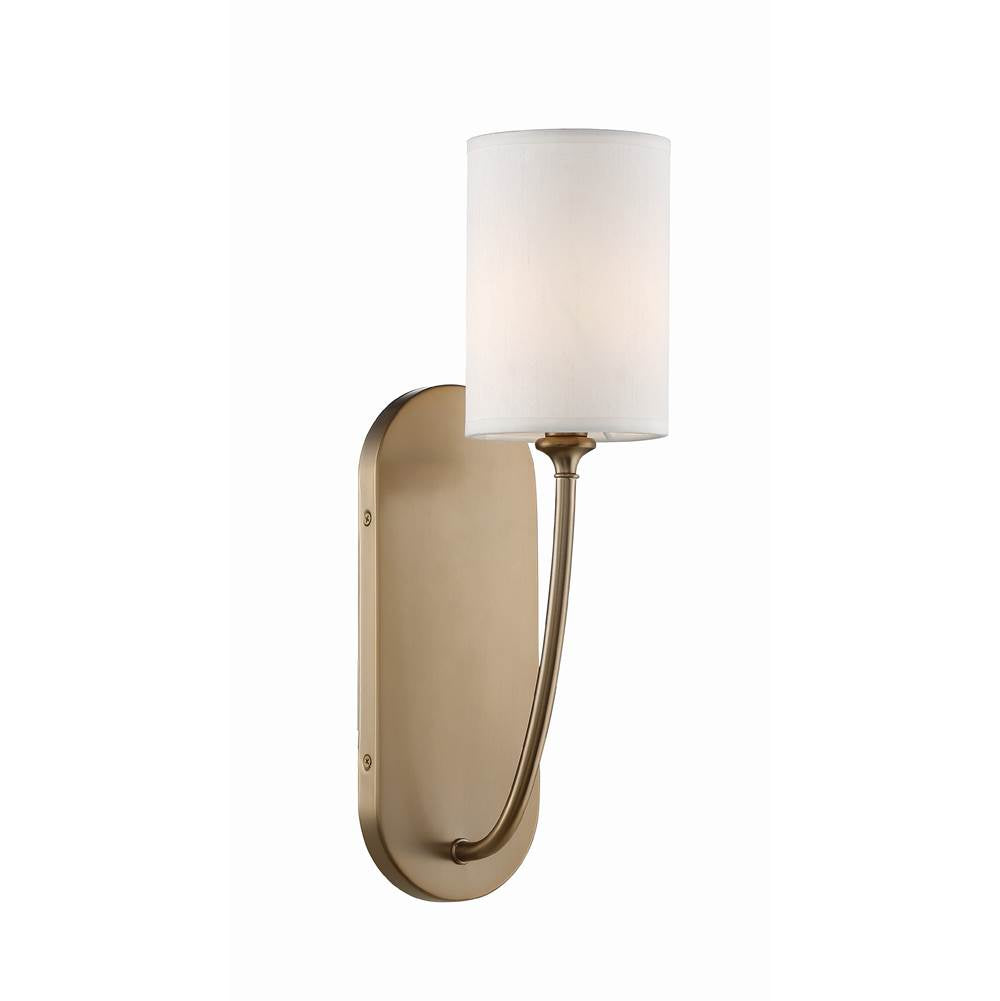 Crystorama PRE-461-VG Vibrant Gold Preston 1 Light Vibrant Gold Wall Mount Image 1
