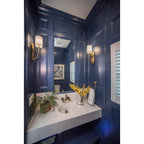 Crystorama Preston 1 Light Vibrant Gold Wall Mount
