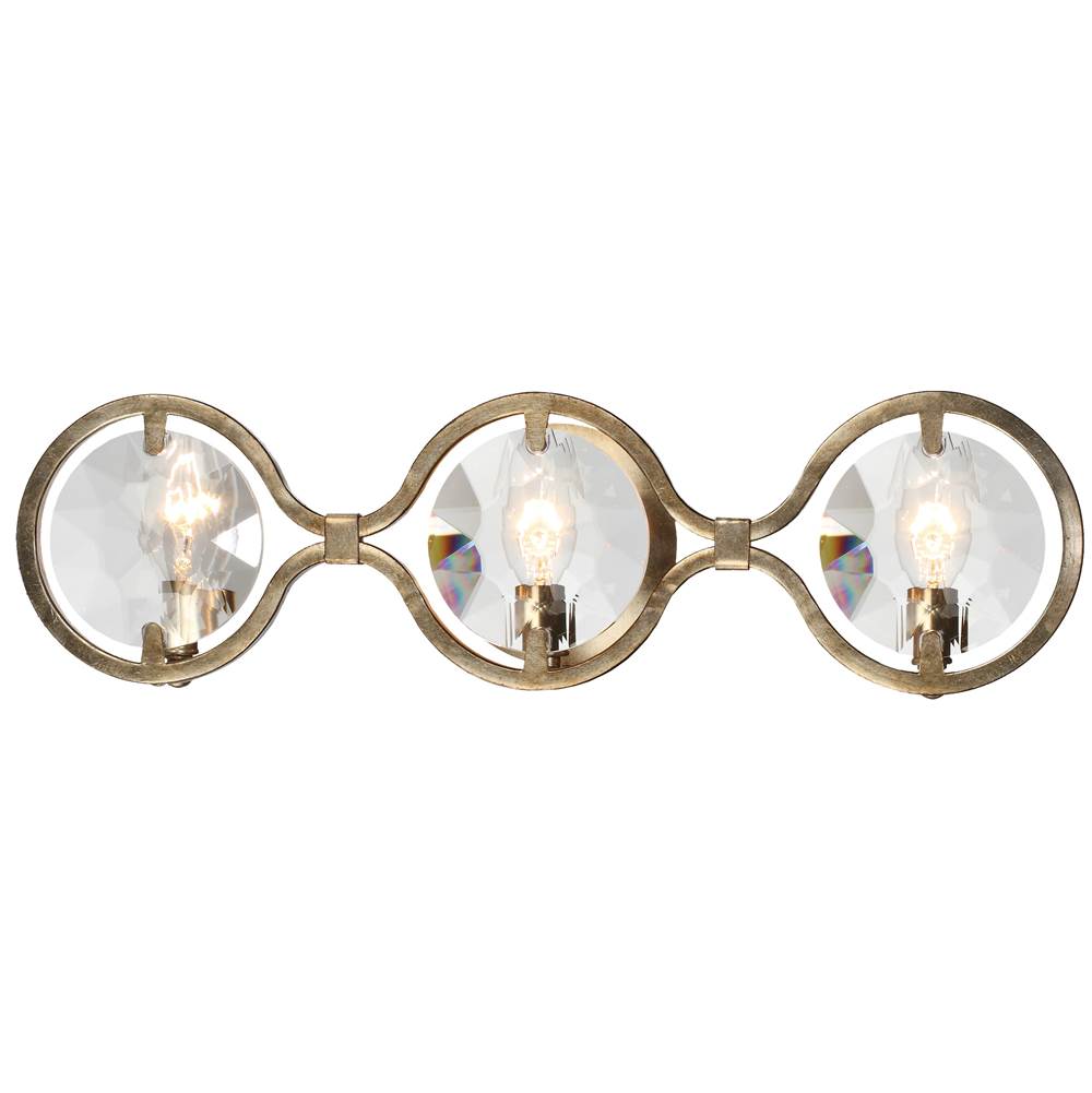 Crystorama QUI-7623-DT Distressed Twilight Quincy 3 Light Distressed Twilight Bathroom Vanity Image 1