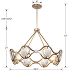 Crystorama QUI-7628-DT Distressed Twilight Quincy 8 Light Distressed Twilight Chandelier Image 2