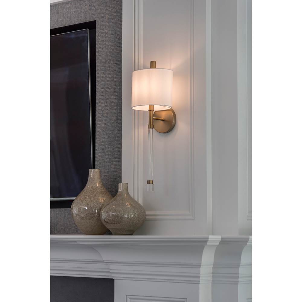 Crystorama RAC-A3501-VG Vibrant Gold Rachel 1 Light Vibrant Gold Wall Sconce Image 3