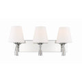 Crystorama RAM-A3403-PN Polished Nickel Ramsey 3 Light Polished Nickel Bathroom Vanity Image 1