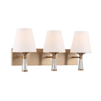 Crystorama Ramsey 3 Light Polished Nickel Bathroom Vanity