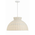 Crystorama RES-10524-MT Matte White Reese 4 Light Matte White Pendant Image 1