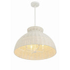 Crystorama RES-10524-MT Matte White Reese 4 Light Matte White Pendant Image 5