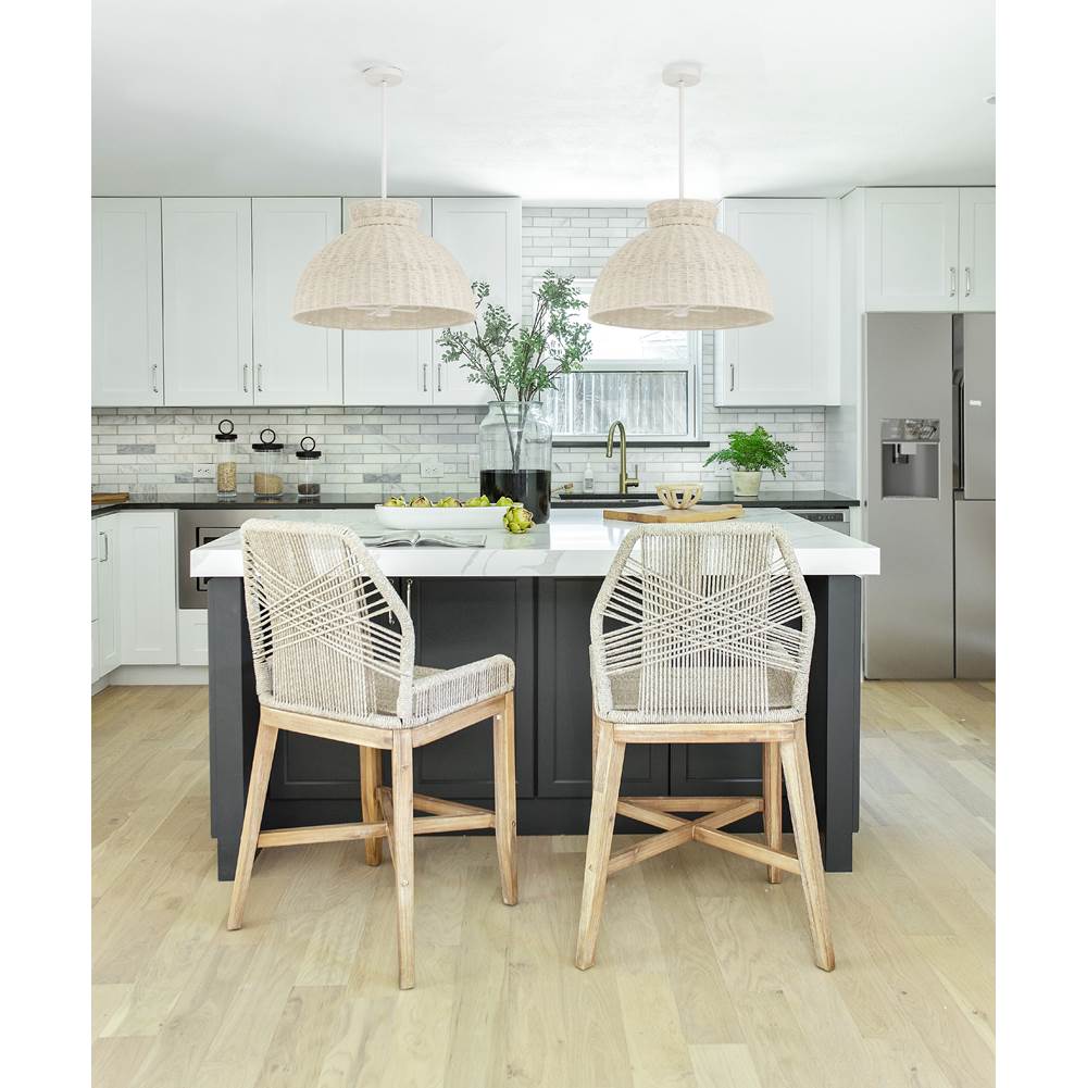 Crystorama RES-10524-MT Matte White Reese 4 Light Matte White Pendant Image 3