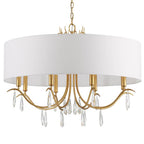 Crystorama ROL-18808-GA Antique Gold Rollins 8 Light Antique Gold Chandelier Image 7