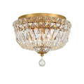 Crystorama ROS-A1003-AG-CL-MWP Aged Brass Roslyn 10'' Aged Brass Flush Mount Image 1