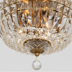 Crystorama ROS-A1003-AG-CL-MWP Aged Brass Roslyn 10'' Aged Brass Flush Mount Image 4
