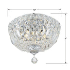 Crystorama ROS-A1003-CH-CL-MWP Polished Chrome Roslyn 3 Light Polished Chrome Ceiling Mount Image 2