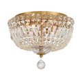Crystorama ROS-A1004-AG-CL-MWP Aged Brass Roslyn 12'' Aged Brass Flush Mount Image 1