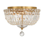 Crystorama ROS-A1004-AG-CL-MWP Aged Brass Roslyn 12'' Aged Brass Flush Mount Image 6