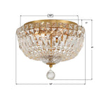Crystorama ROS-A1004-AG-CL-MWP Aged Brass Roslyn 12'' Aged Brass Flush Mount Image 2