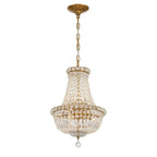 Crystorama ROS-A1006-AG-CL-MWP Aged Brass Roslyn 12'' Aged Brass Chandelier Image 1
